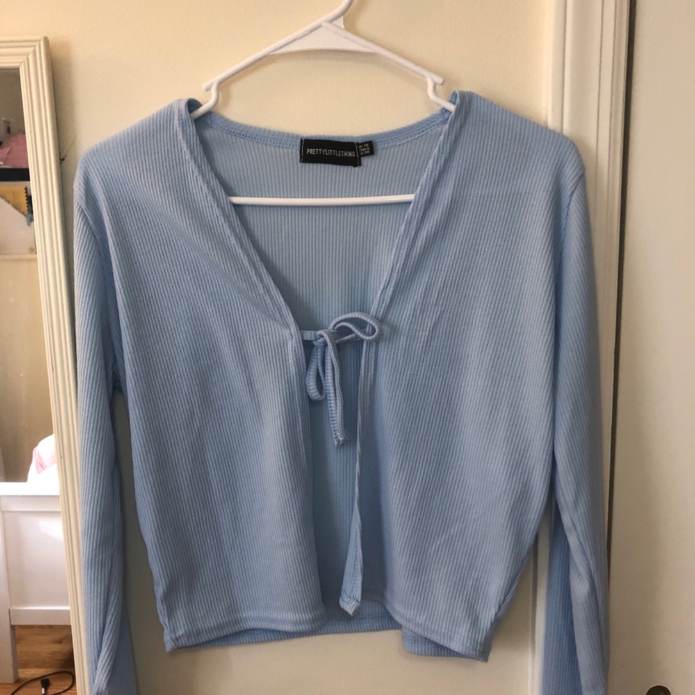 PLT Tie Crop Sweater
